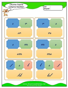 ı sesi Hece Kartları